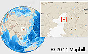 Shaded Relief Location Map of Suide, highlighted parent region