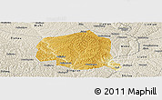 Physical Panoramic Map of Suide, shaded relief outside