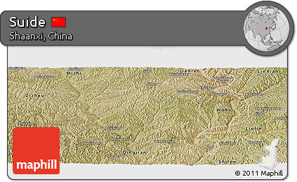 Satellite Panoramic Map of Suide