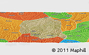 Satellite Panoramic Map of Suide, political outside