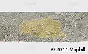 Satellite Panoramic Map of Suide, semi-desaturated
