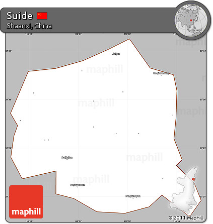 Gray Simple Map of Suide, cropped outside