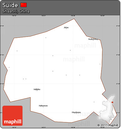 Gray Simple Map of Suide, cropped outside
