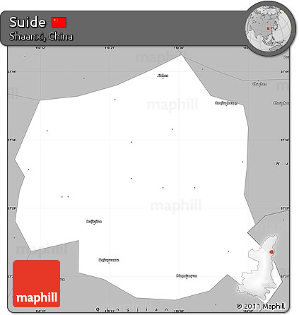 Gray Simple Map of Suide