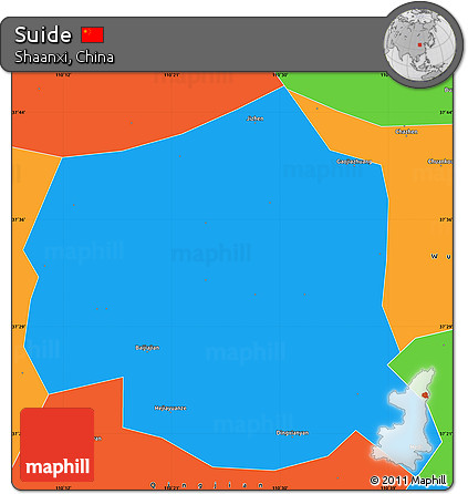Political Simple Map of Suide