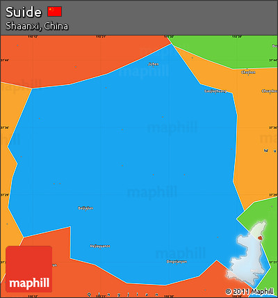 Political Simple Map of Suide