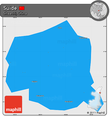 Political Simple Map of Suide, single color outside