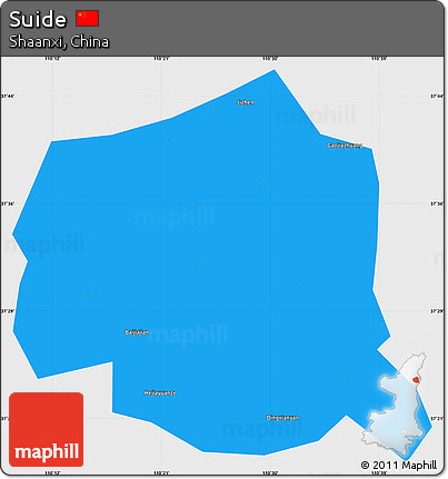 Political Simple Map of Suide, single color outside