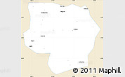 Classic Style Simple Map of Taibai, single color outside