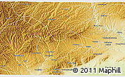 Physical 3D Map of Tongchuan Shiqu