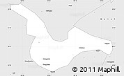 Silver Style Simple Map of Tongchuan Shiqu