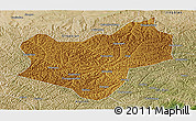 Physical Panoramic Map of Wuqi, satellite outside