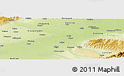 Physical Panoramic Map of Xi An Shiqu