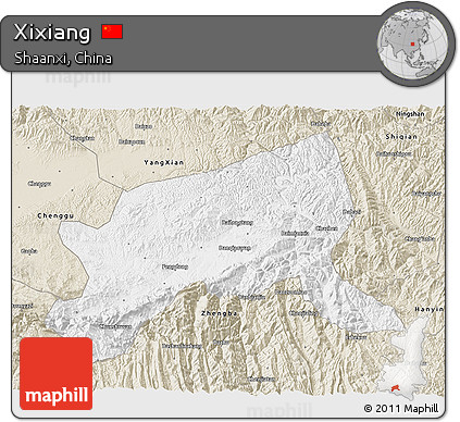 Classic Style 3D Map of Xixiang