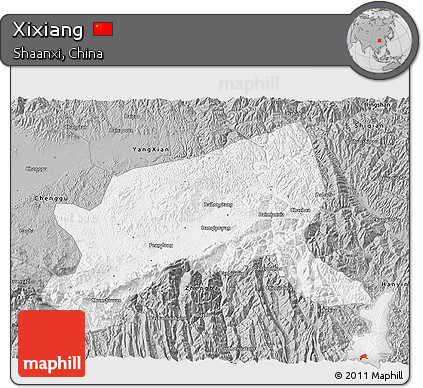 Gray 3D Map of Xixiang