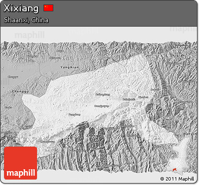 Gray 3D Map of Xixiang