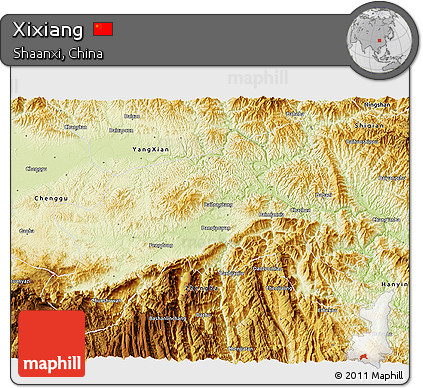 Physical 3D Map of Xixiang
