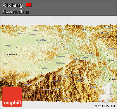 Physical 3D Map of Xixiang