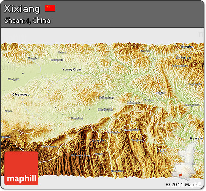 Physical 3D Map of Xixiang