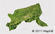 Satellite 3D Map of Xixiang, cropped outside