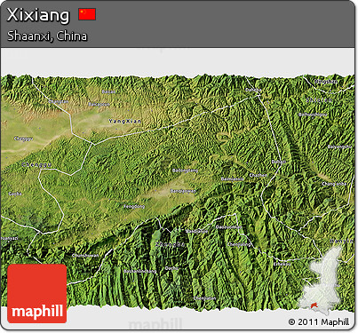 Satellite 3D Map of Xixiang