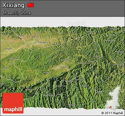 Satellite 3D Map of Xixiang