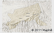 Shaded Relief 3D Map of Xixiang, lighten