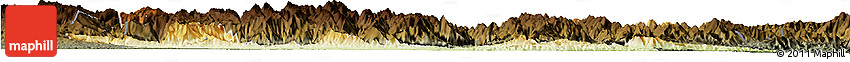 Physical Horizon Map of Xixiang, darken