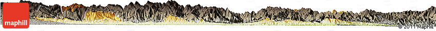 Physical Horizon Map of Xixiang, darken, semi-desaturated