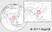 Blank Location Map of Xixiang, highlighted parent region, within the entire country