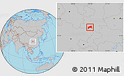 Gray Location Map of Xixiang