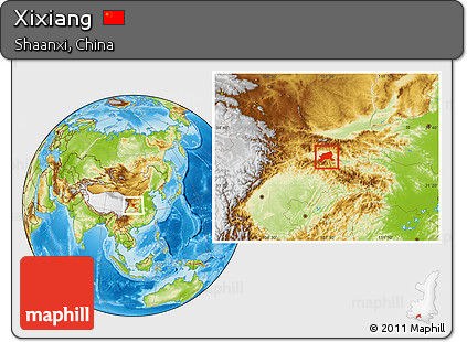 Physical Location Map of Xixiang