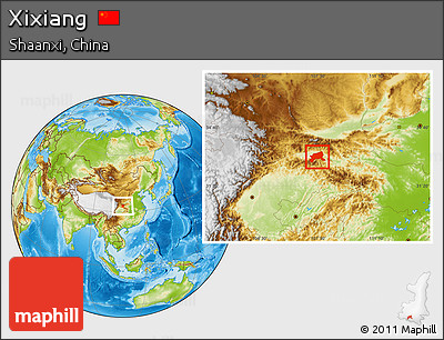 Physical Location Map of Xixiang