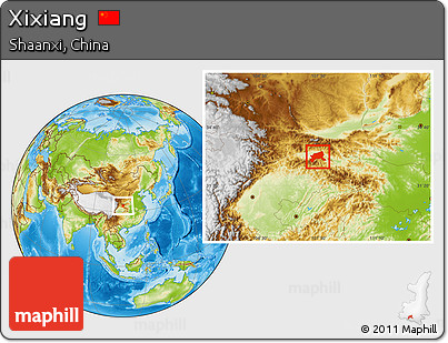Physical Location Map of Xixiang