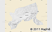 Classic Style Map of Xixiang, single color outside