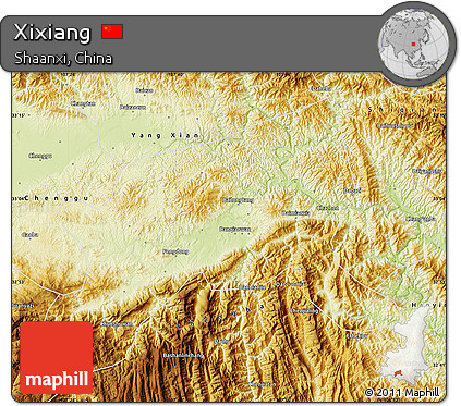 Physical Map of Xixiang