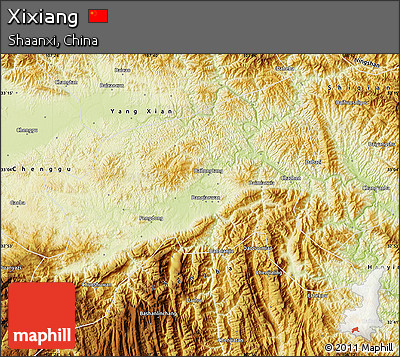 Physical Map of Xixiang