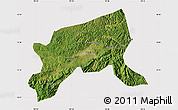 Satellite Map of Xixiang, cropped outside