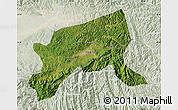 Satellite Map of Xixiang, lighten