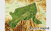 Satellite Map of Xixiang, physical outside