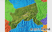 Satellite Map of Xixiang, political outside
