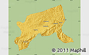 Savanna Style Map of Xixiang, single color outside