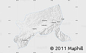 Silver Style Map of Xixiang, single color outside