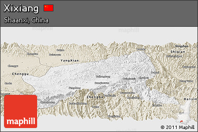 Classic Style Panoramic Map of Xixiang