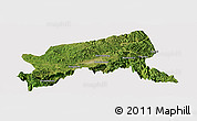 Satellite Panoramic Map of Xixiang, cropped outside