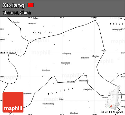 Blank Simple Map of Xixiang