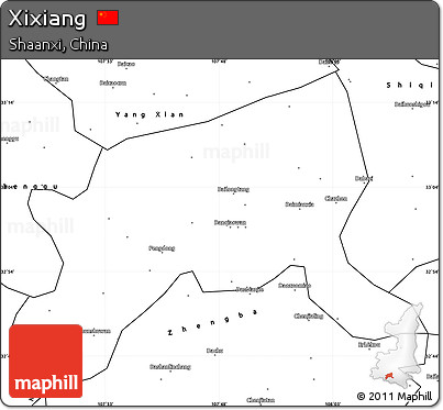 Blank Simple Map of Xixiang