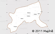 Classic Style Simple Map of Xixiang, cropped outside