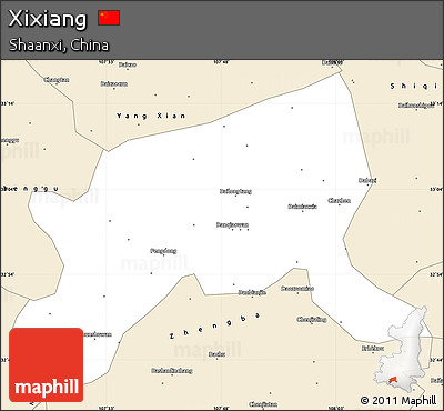 Classic Style Simple Map of Xixiang