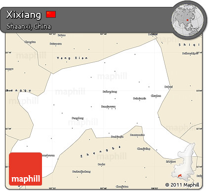 Classic Style Simple Map of Xixiang